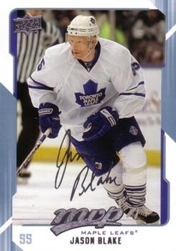 #289 Jason Blake - Toronto Maple Leafs - 2008-09 Upper Deck MVP Hockey