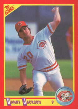 #289 Danny Jackson - Cincinnati Reds - 1990 Score Baseball