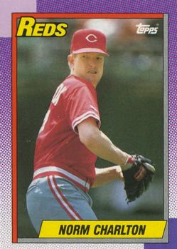 #289 Norm Charlton - Cincinnati Reds - 1990 Topps Baseball