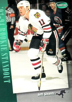 #289 Jeff Shantz - Chicago Blackhawks - 1994-95 Parkhurst Hockey