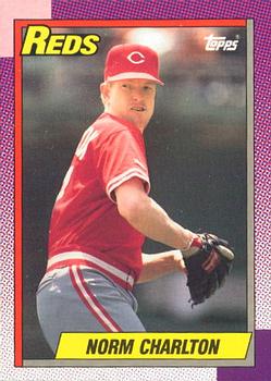 #289 Norm Charlton - Cincinnati Reds - 1990 O-Pee-Chee Baseball