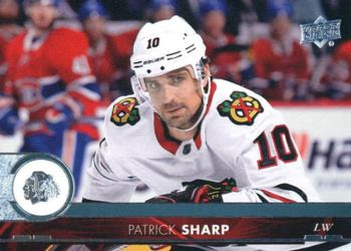 #289 Patrick Sharp - Chicago Blackhawks - 2017-18 Upper Deck Hockey