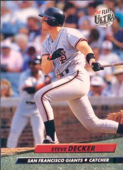 #289 Steve Decker - San Francisco Giants - 1992 Ultra Baseball