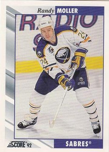 #289 Randy Moller - Buffalo Sabres - 1992-93 Score USA Hockey