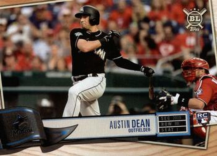#289 Austin Dean - Miami Marlins - 2019 Topps Big League Baseball