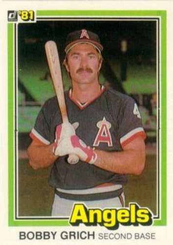 #289 Bobby Grich - California Angels - 1981 Donruss Baseball