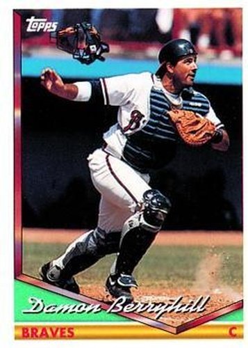 #289 Damon Berryhill - Atlanta Braves - 1994 Topps Baseball