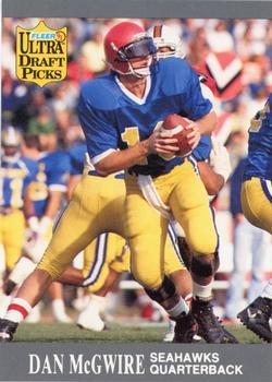 #289 Dan McGwire - Seattle Seahawks - 1991 Ultra Football