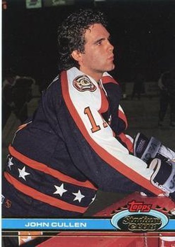 #289 John Cullen - Hartford Whalers - 1991-92 Stadium Club Hockey