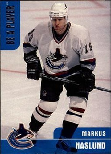 #289 Markus Naslund - Vancouver Canucks - 1999-00 Be a Player Memorabilia Hockey