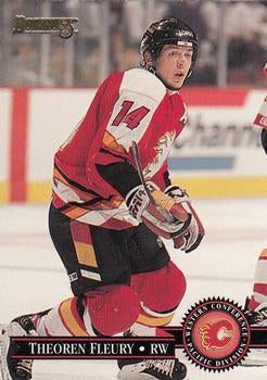 #289 Theoren Fleury - Calgary Flames - 1995-96 Donruss Hockey