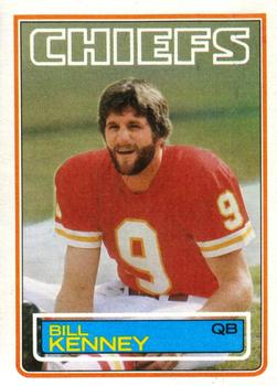 #289 Bill Kenney - Kansas City Chiefs - 1983 Topps Football