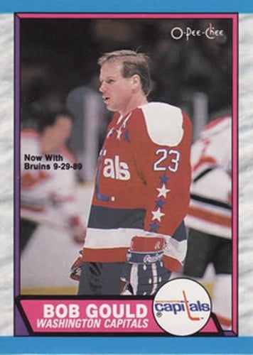 #289 Bob Gould - Boston Bruins - 1989-90 O-Pee-Chee Hockey