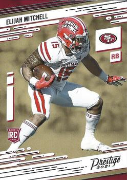 #289 Elijah Mitchell - San Francisco 49ers - 2021 Panini Prestige Football
