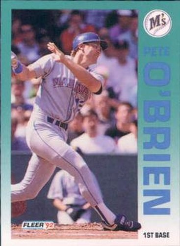 #289 Pete O'Brien - Seattle Mariners - 1992 Fleer Baseball