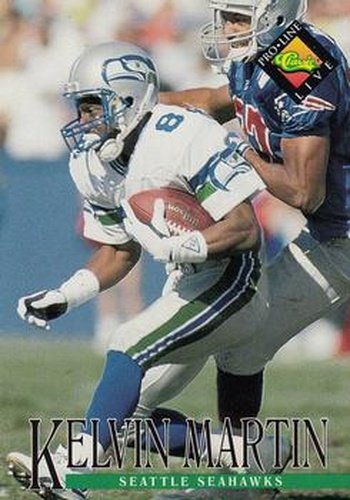 #289 Kelvin Martin - Seattle Seahawks - 1994 Pro Line Live Football