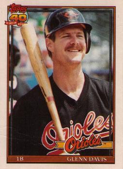 #28T Glenn Davis - Baltimore Orioles - 1991 Topps Traded Baseball