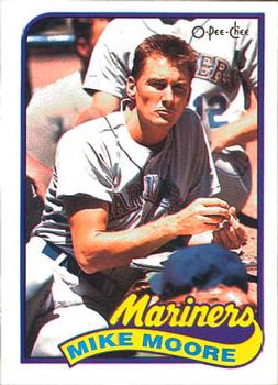 #28 Mike Moore - Seattle Mariners - 1989 O-Pee-Chee Baseball