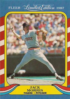 #28 Jack Morris - Detroit Tigers - 1987 Fleer Limited Edition Baseball