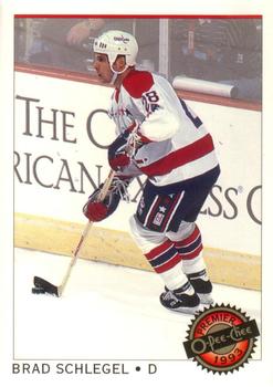 #28 Brad Schlegel - Washington Capitals - 1992-93 O-Pee-Chee Premier Hockey