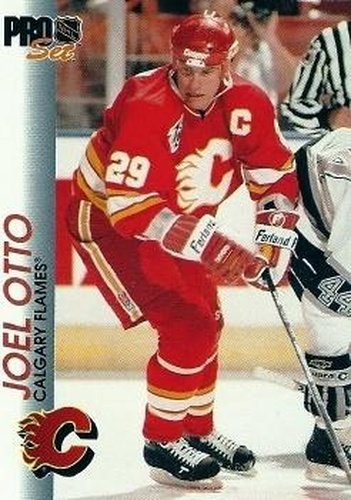 #28 Joel Otto - Calgary Flames - 1992-93 Pro Set Hockey