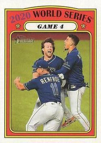 #28 2020 World Series Game 4 - Tampa Bay Rays - 2021 Topps Heritage Baseball