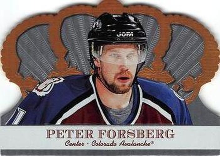 #28 Peter Forsberg - Colorado Avalanche - 2000-01 Pacific Crown Royale Hockey