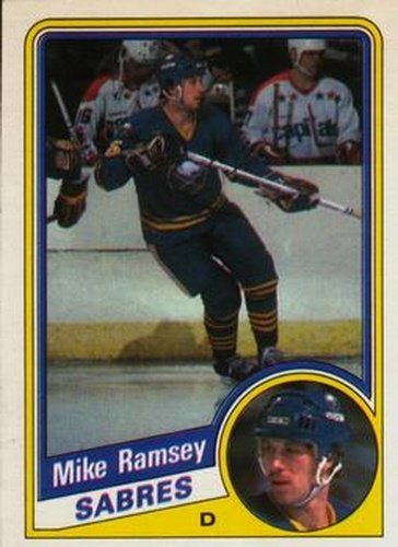 #28 Mike Ramsey - Buffalo Sabres - 1984-85 O-Pee-Chee Hockey
