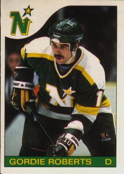 #28 Gordie Roberts - Minnesota North Stars - 1985-86 O-Pee-Chee Hockey