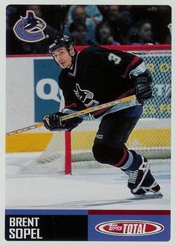 #28 Brent Sopel - Vancouver Canucks - 2002-03 Topps Total Hockey