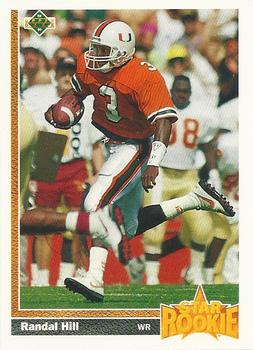 #28 Randal Hill - Miami Dolphins - 1991 Upper Deck Football