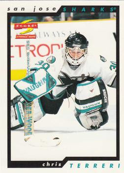 #28 Chris Terreri - San Jose Sharks - 1996-97 Score Hockey