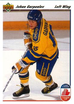 #28 Johan Garpenlov - Sweden - 1991-92 Upper Deck Hockey