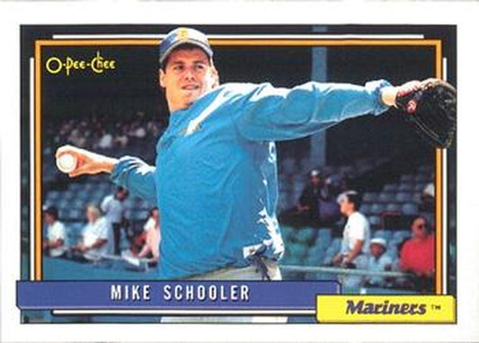 #28 Mike Schooler - Seattle Mariners - 1992 O-Pee-Chee Baseball