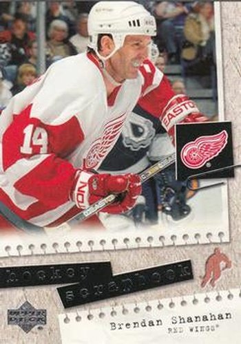 #HS28 Brendan Shanahan - Detroit Red Wings - 2005-06 Upper Deck - Hockey Scrapbook