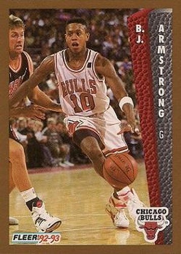 #28 B.J. Armstrong - Chicago Bulls - 1992-93 Fleer Basketball