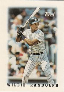 #28 Willie Randolph - New York Yankees - 1988 Topps Major League Leaders Minis Baseball