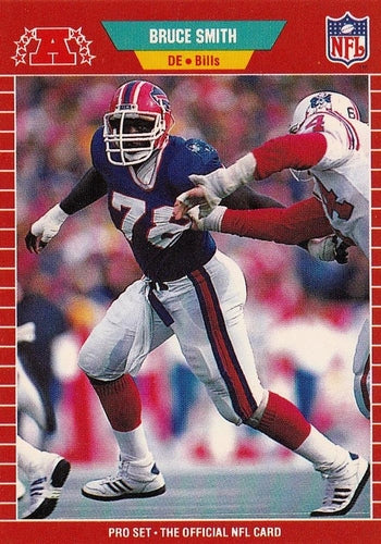 #28 Bruce Smith - Buffalo Bills - 1989 Pro Set Football