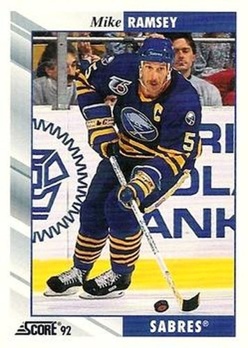 #28 Mike Ramsey - Buffalo Sabres - 1992-93 Score USA Hockey