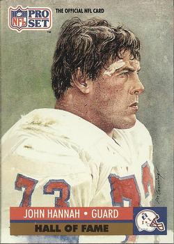 #28 John Hannah - New England Patriots - 1991 Pro Set Football