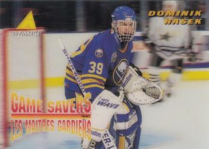 #McD-28 Dominik Hasek - Buffalo Sabres - 1995-96 Pinnacle McDonald's Game Winners Hockey