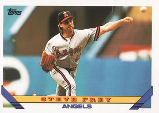 #728 Steve Frey - California Angels - 1993 Topps Baseball