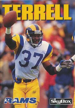 #28 Pat Terrell - Los Angeles Rams - 1992 SkyBox Impact Football