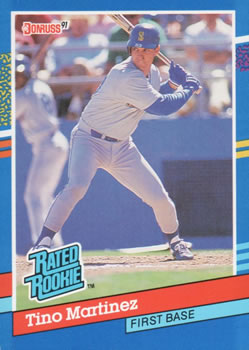 #28 Tino Martinez - Seattle Mariners - 1991 Donruss Baseball