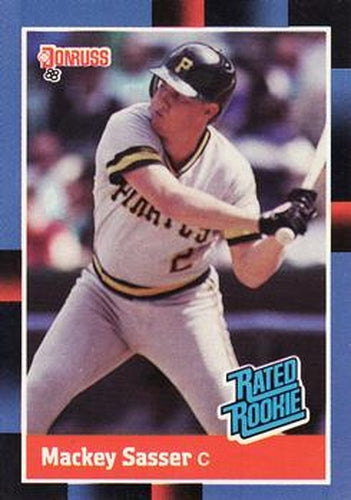 #28 Mackey Sasser - Pittsburgh Pirates - 1988 Donruss Baseball