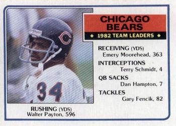 #28 Walter Payton - Chicago Bears - 1983 Topps Football