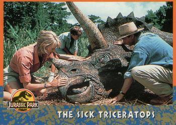 #28 The Sick Triceratops - 1993 Topps Jurassic Park