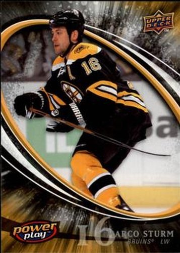 #28 Marco Sturm - Boston Bruins - 2008-09 Upper Deck Power Play Box Set Hockey