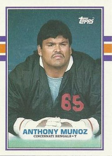 #28 Anthony Munoz - Cincinnati Bengals - 1989 Topps Football
