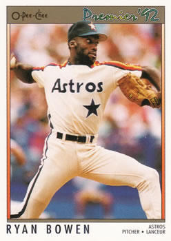 #28 Ryan Bowen - Houston Astros - 1992 O-Pee-Chee Premier Baseball